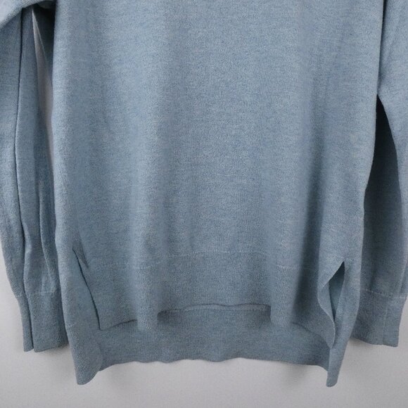 GAP Womens Sweater Small Green Blue Long Sleeve Boat Neck Pull Over Lightweight - Picture 3 of 13